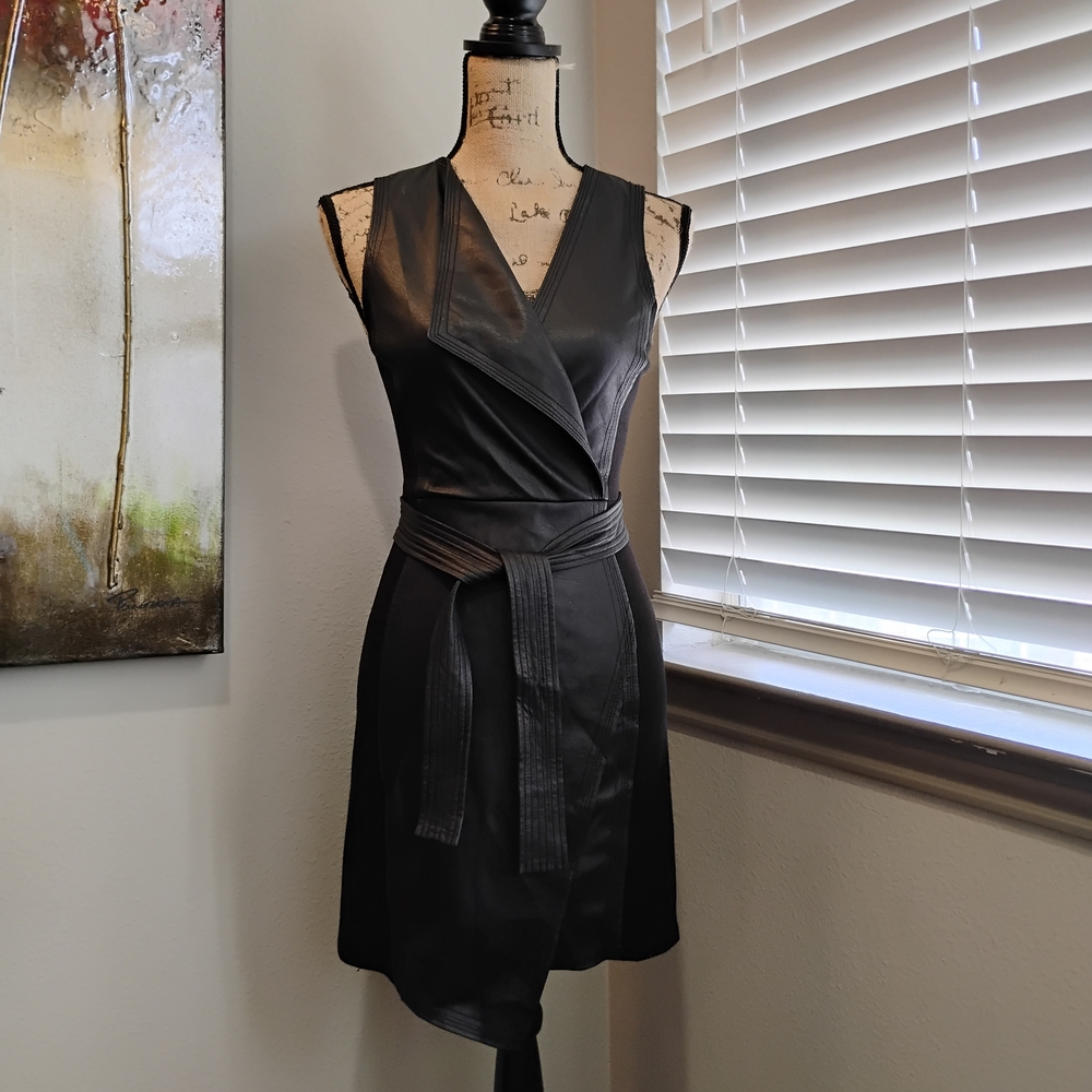 BCBGMaxAzria Black Wrap Dress